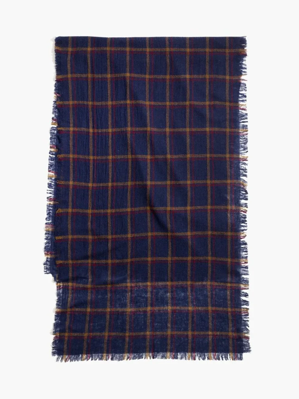 Madewell Northall Plaid Scarf 100% Wool Blanket Scarf 78 3/4